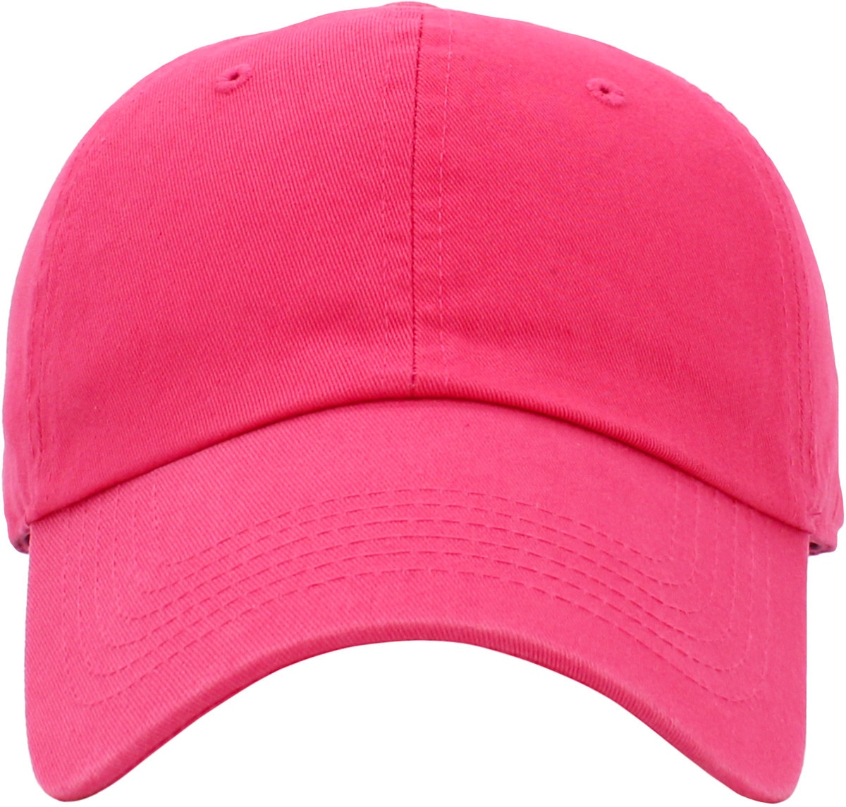 Hot Pink Low Profile Baseball Caps Front View